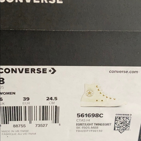 Converse Chuck Taylor AS Hight Top Egret Leather W - Picture 8 of 8